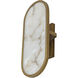 Sidra LED 10.25 inch Natural / Antique Brass Sconce Wall Light